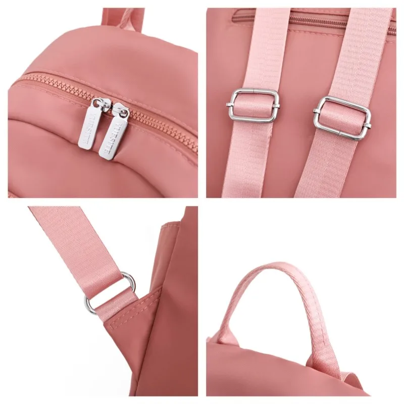 Women's Nylon Backpack Fashion Trend Travel Rucksack Large Capacity Schoolbag Handbag Lady Simplicity Leisure Both Shoulder Bags