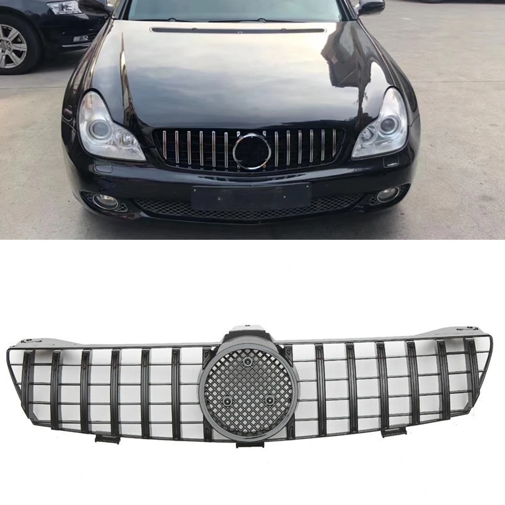 

Car Front Grille Grill Upper Bumper Hood Vent Mesh For Mercedes-Benz CLS Class W219 CLS350 CLS500 CLS55 CLS63 AMG 2005-2008