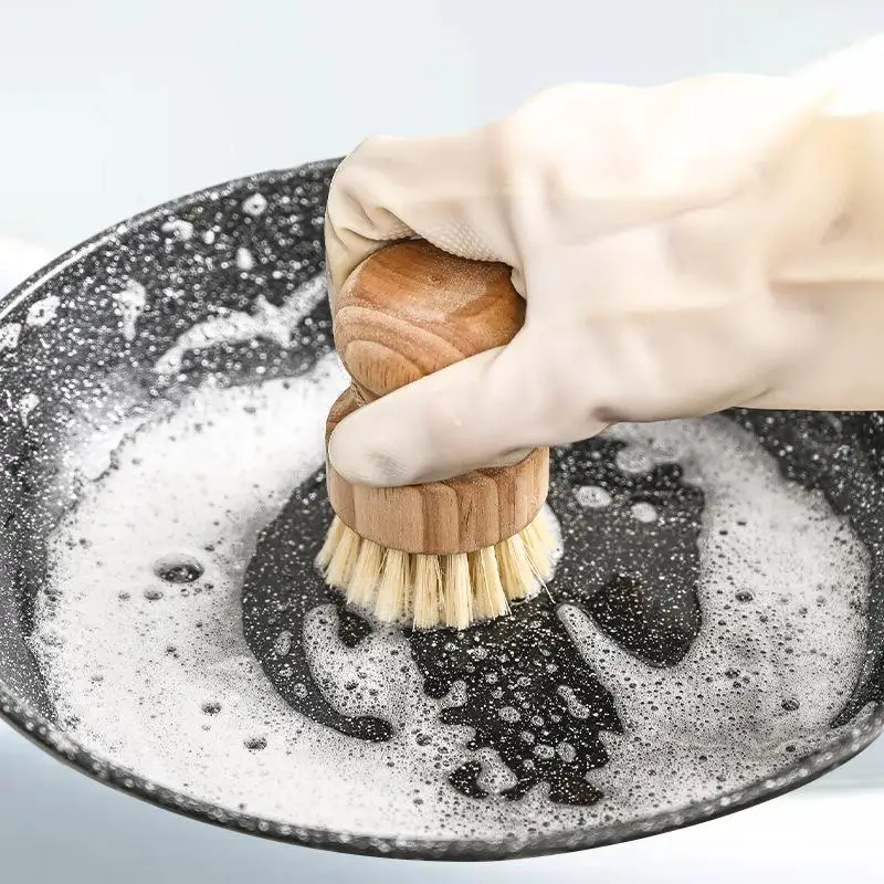 

Natural Sisal Short Handle Wash Pot Artifact Dishwashing Brush - Essential Household Kitchen Tools for Efficient Cleaning