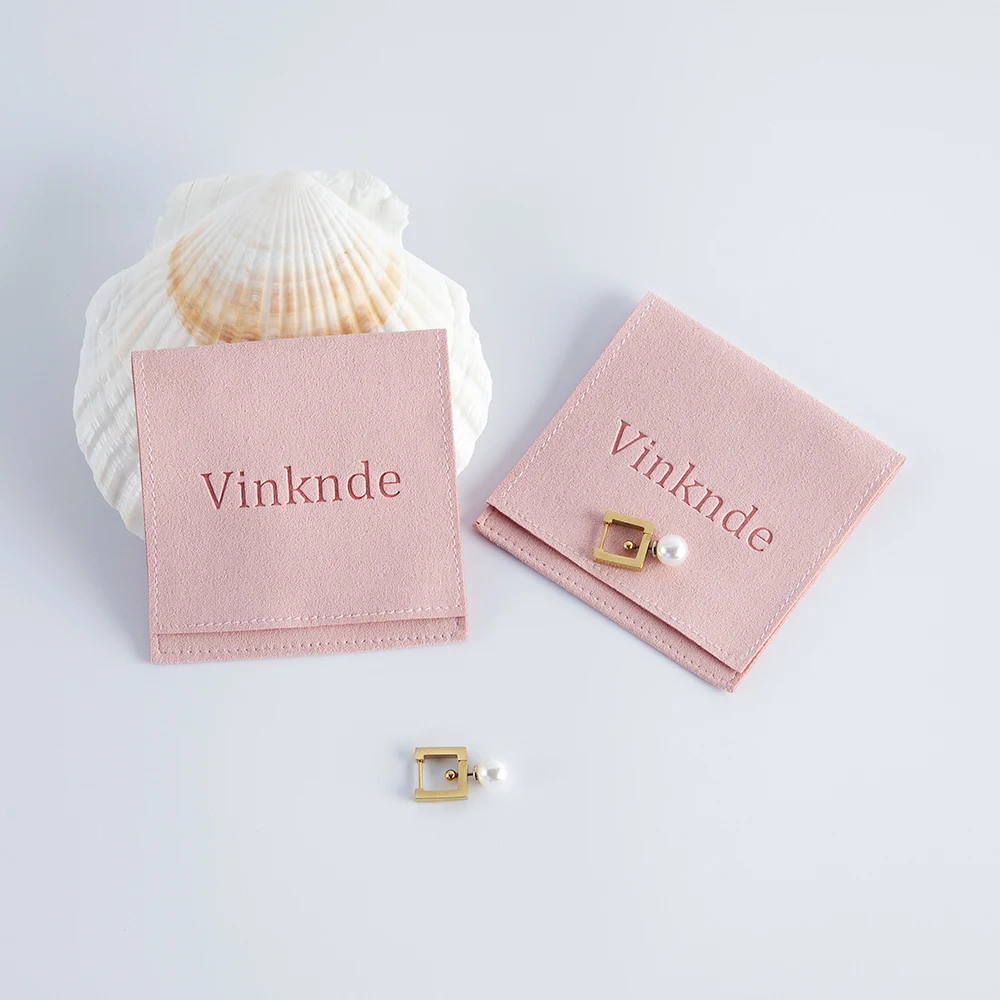 Personalized Microfiber Jewelry Gift Packaging Pouches Rings Earrings Organizer Pouch Wedding Party Favor Bags Custom Logo Print
