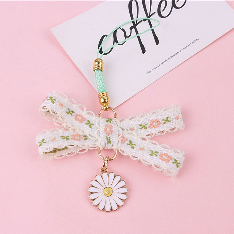 BAOSIWA Cute Silicone Flower Keychains For Women & Girls - Bag Charms For Purse, Backpack, Car Keys | Gift Accessories - View #7