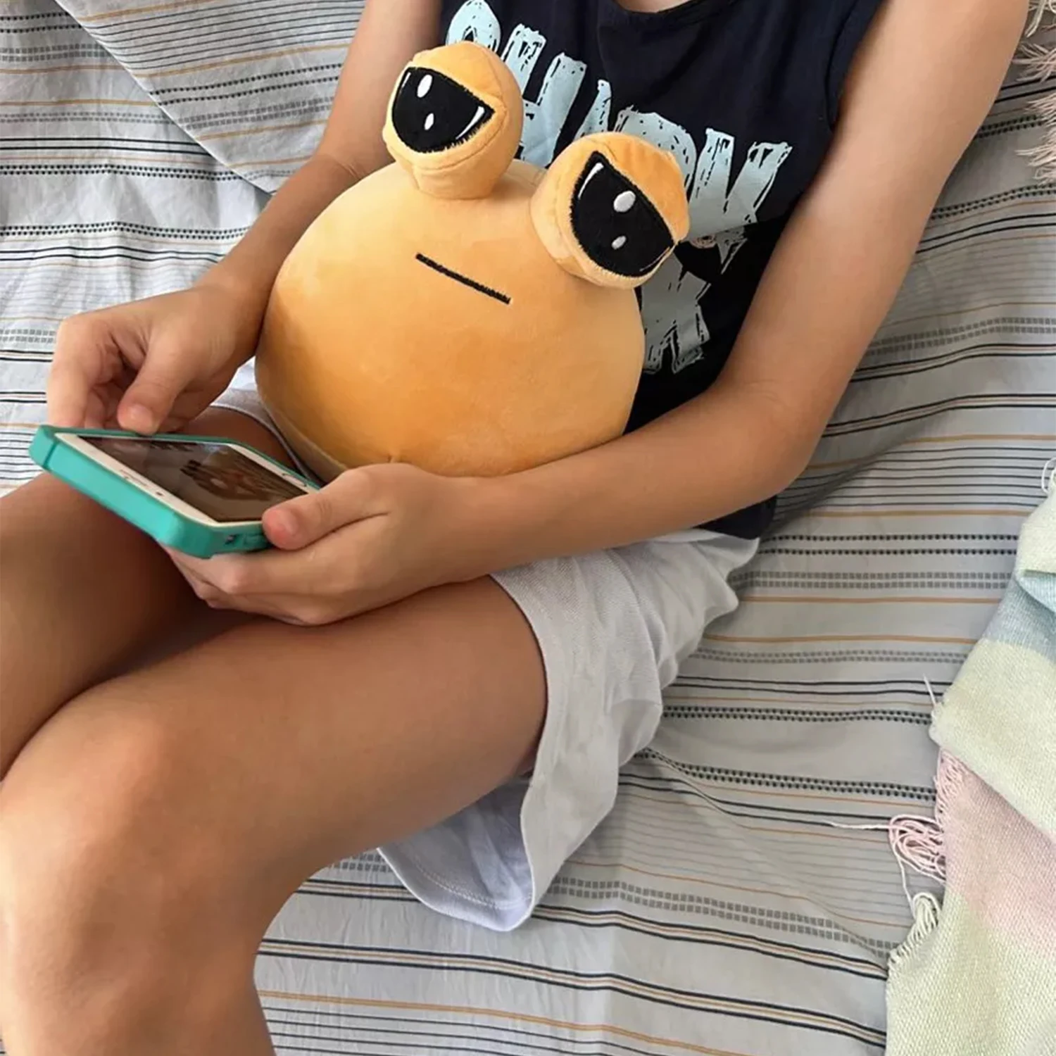 22CM Alien Pou Plush Toy, Furtiburb Emotional Alien Plush Toy, Alien Pou Plush, Big Eyed Sadness Do You Understand? 3