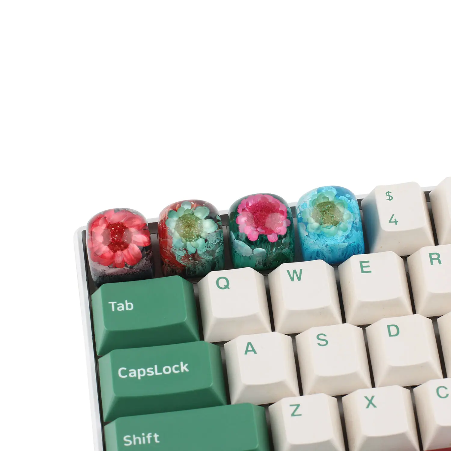 

Dropshipping DOM Flower Series Resin Keycaps Artisan ESC Keycap SA R3 Profile for Cherry MX Switch Mechanical Keyboard
