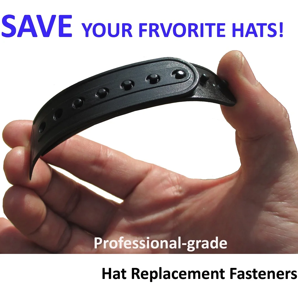 1 Pair Colorful Snapback Hats Replacement Strap - 6 Colors Plastic Fastener Baseball Cap Extender Snap Rich Colors 3