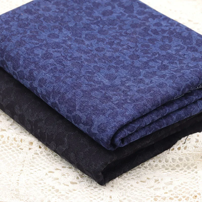 Washed Denim Fabric Soft Non-stretch Thick 3D Print for Clothing Jeans Bags Fashionable Chinese Brand AE Originated in Mainland