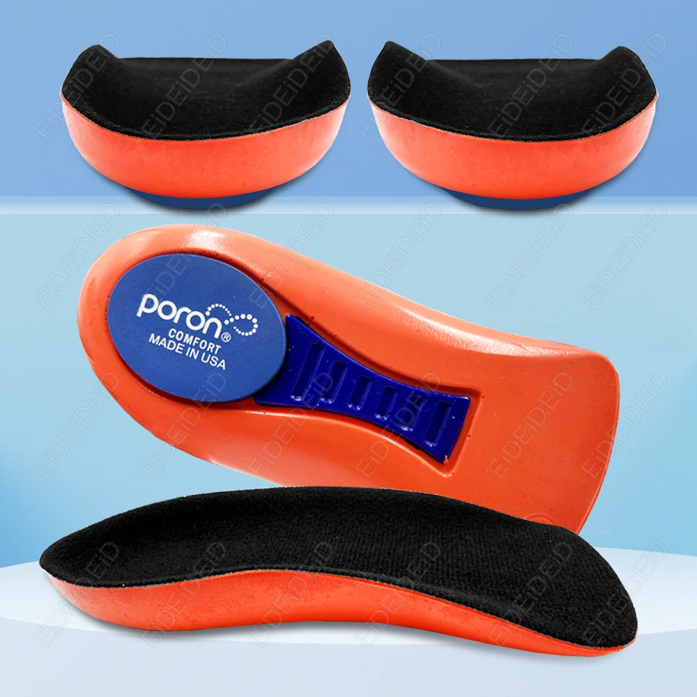 Semelles orthopédiques de Sport élastiques pour pieds hommes femmes EVA Absorption des chocs demi-chaussures coussin pour la course à pied basket-ball soins du Sport