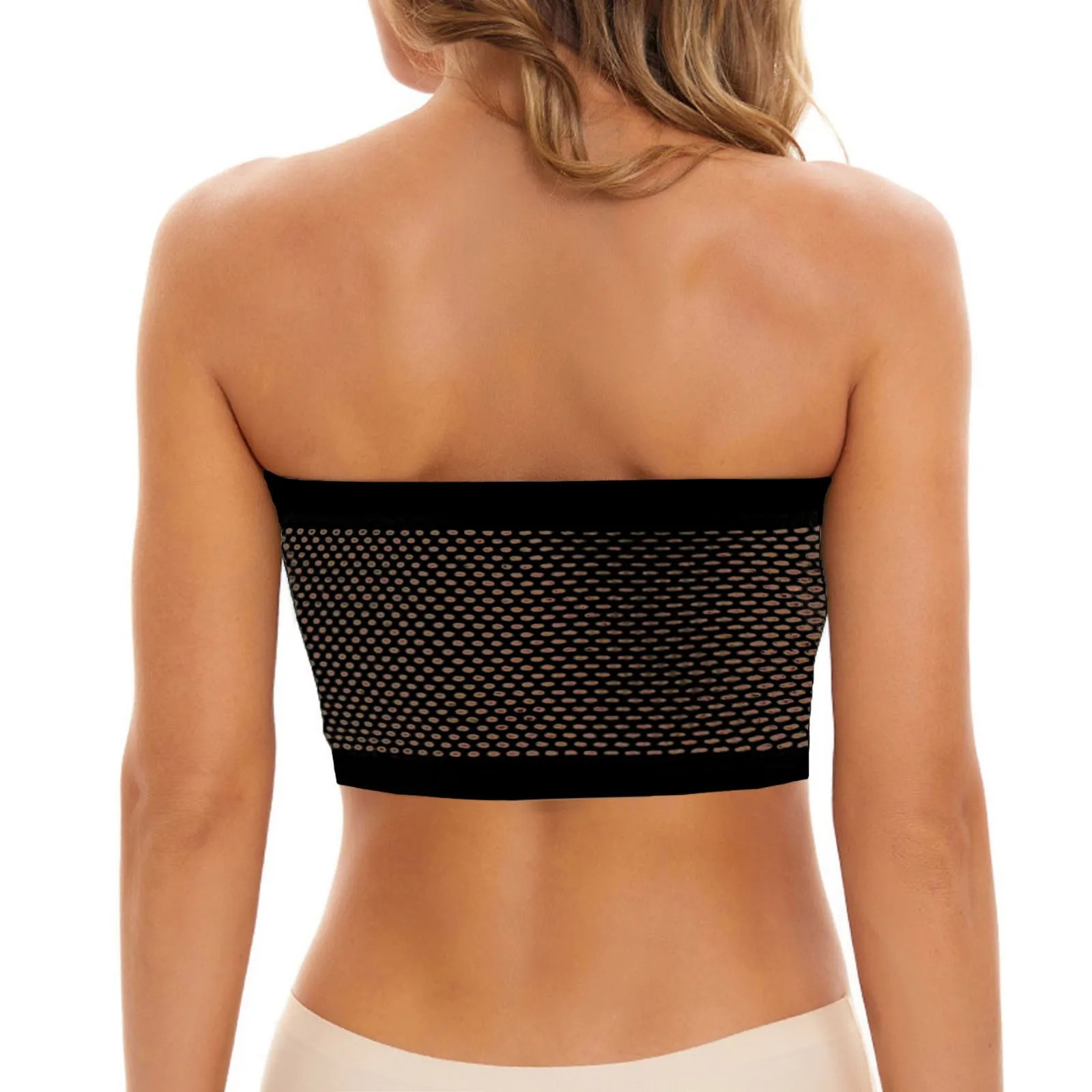 Einfarbiger Stretch-BH für Damen, modische, nahtlose, unsichtbare, rutschfeste Unterwäsche, geeignet für schulterfreie Oberteile – Detail 7