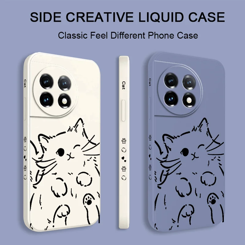 Smart Cat Liquid Silicone Phone Case