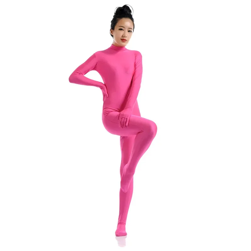Black Spandex Zentai Full Body Skin Tight Jumpsuit Unisex Zentai Suit Bodysuit Costume for Women Unitard Dancewear cosplay costume adult unitard