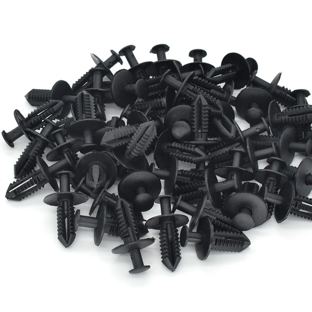 50x 8mm Auto Verkleidung Stoßstange Befestigungsclip Spreiznieten Clips-Set  Kit