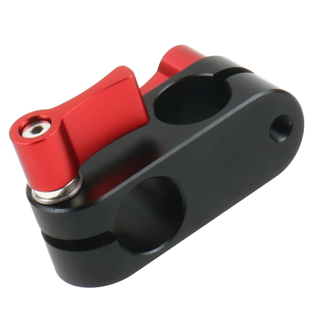 90 Degree Right Angle 2 Hole 15mm Rod Rig Clamp Adapter M5 Screw for 5D2 5D3 A7S GH4 DSLR Camera Photo Shoulder HandGrip Monitor 2