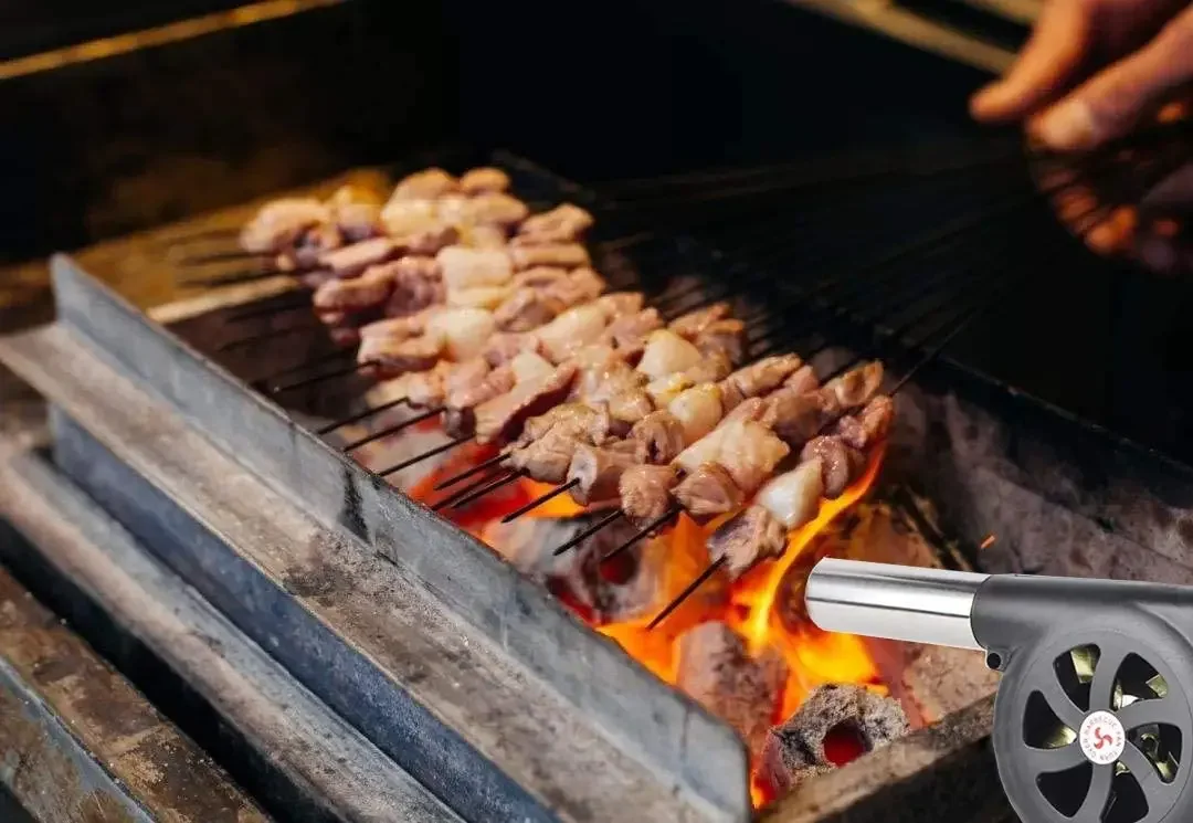 수동 송풍기 야외 바베큐 장비 헤어드라이어, 소형 블로우 공기 연소 보조 도구, 캠핑 장비