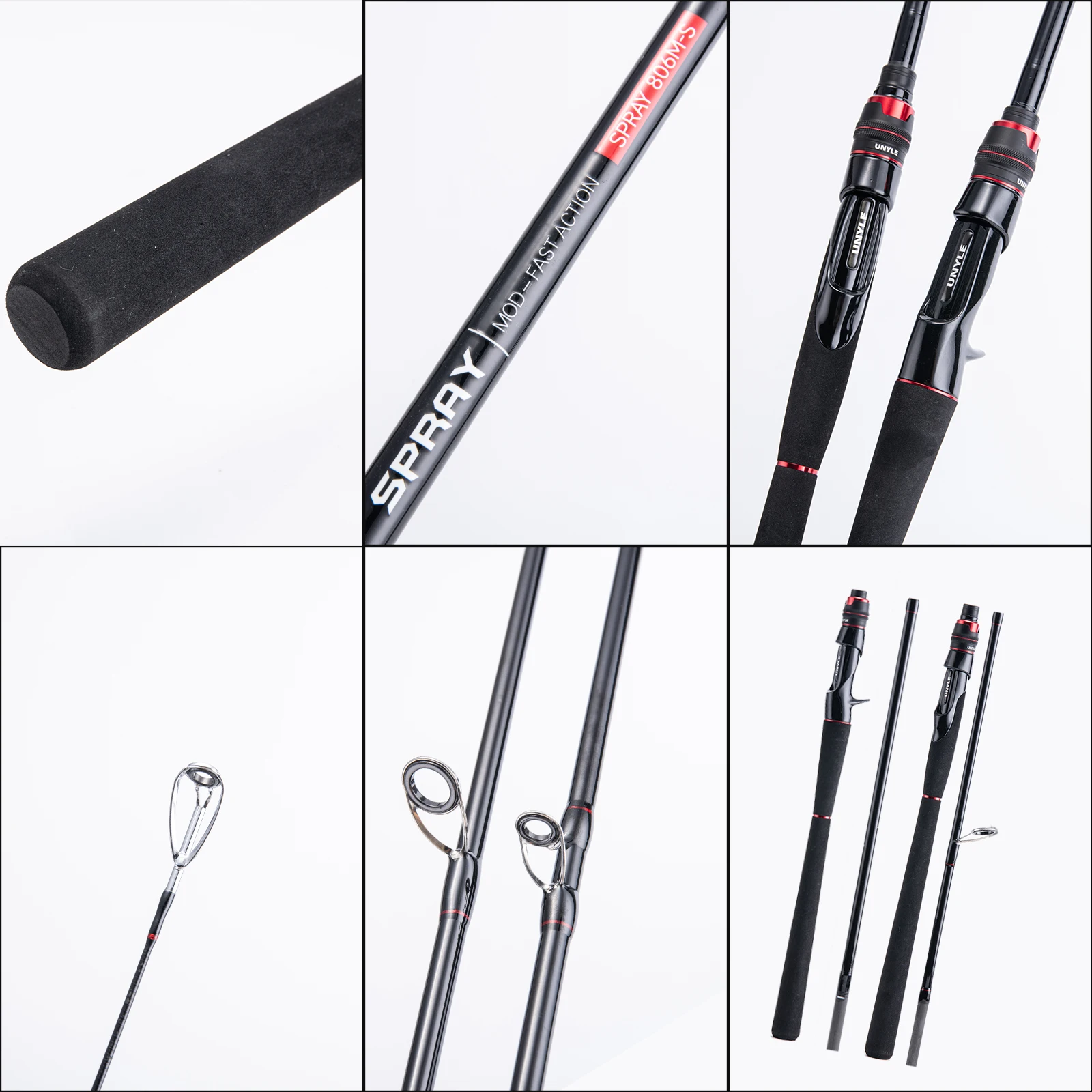 カーボンファイバーフィッシングロッド,1.98m,2.28m,2.43m,2.58m,2.70m,3.00m,高速ガイド 1.98m スポーツ＆アウトドア guiling-1986 釣り竿 カーボンファイバー