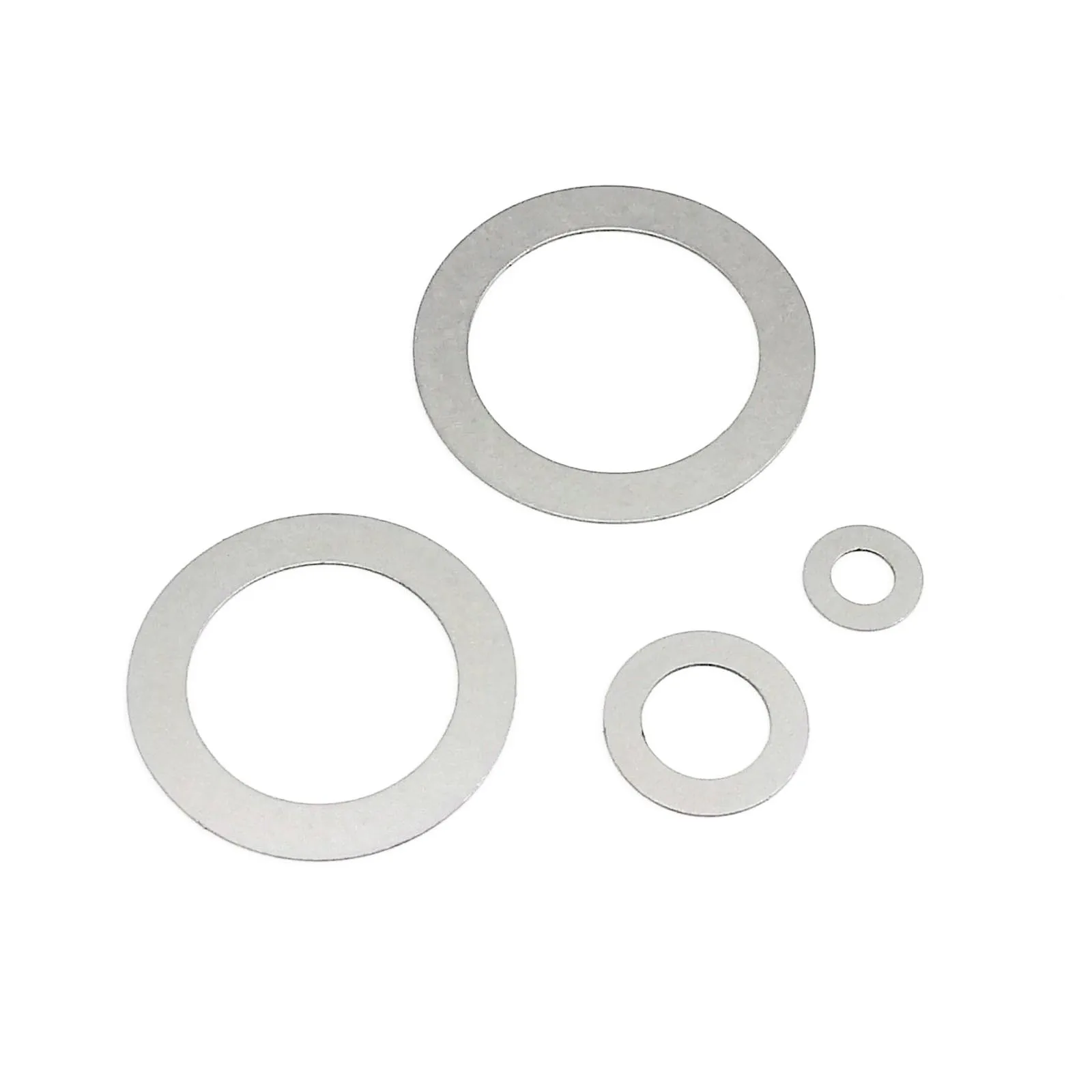 Washer gasket set 1 Box Ultra Thin Adjusting Shim Washer Mix Sizes 0.1mm 0.2mm 0.3mm M3 to M20 Ultrathin Flat Gasket Kit Set 304 Stainless Steel