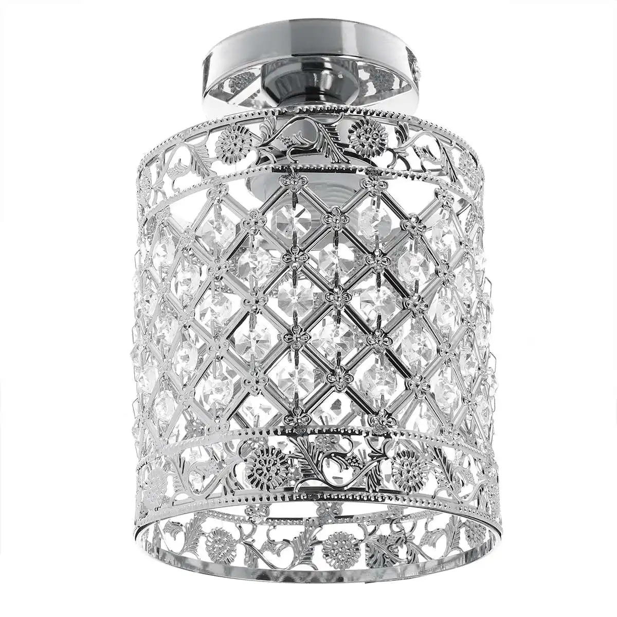 

Современная простая светодиодная хрустальная лампа E27LED, лампа для прихожей, роскошная потолочная лампа, креативная индивидуальная декоративная лампа для балкона, коридора