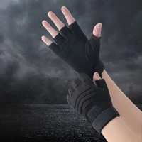 Fitness Half Finger Gloves for Men, Outdoor Tactical Training, Combat, Rolling Iron, Horizontal Bar, Wear resistant, Anti slip M 1