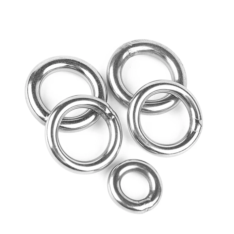 304 Stainless Steel Ring Solid Ring Welding O-ring Rust-proof Ring Iron Ring Pet Fishing Net Pull Ring Hanging Ring Customizable
