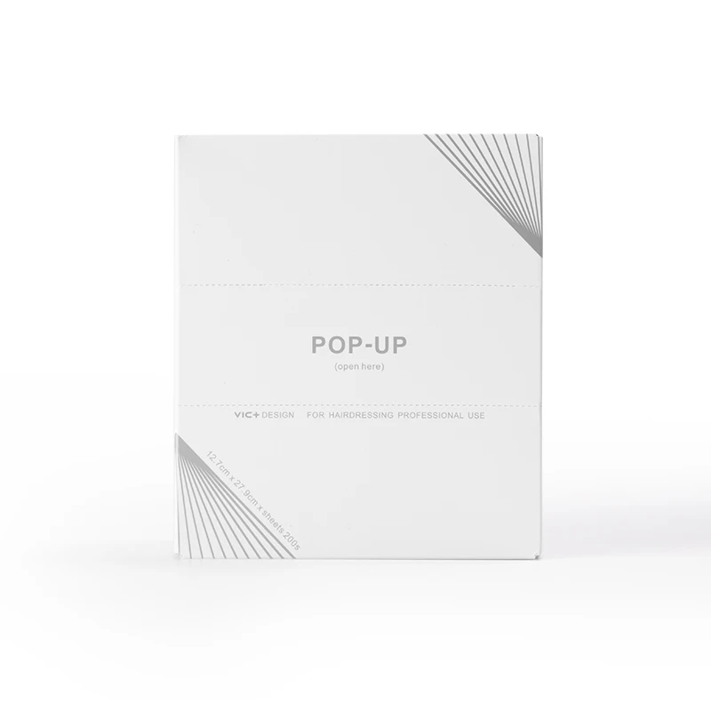 Silver Embossed Pop Up Hair Foil Sheets Aluminum Foil Highlighting Salon Barber Bleaching Application 200 Sheets
