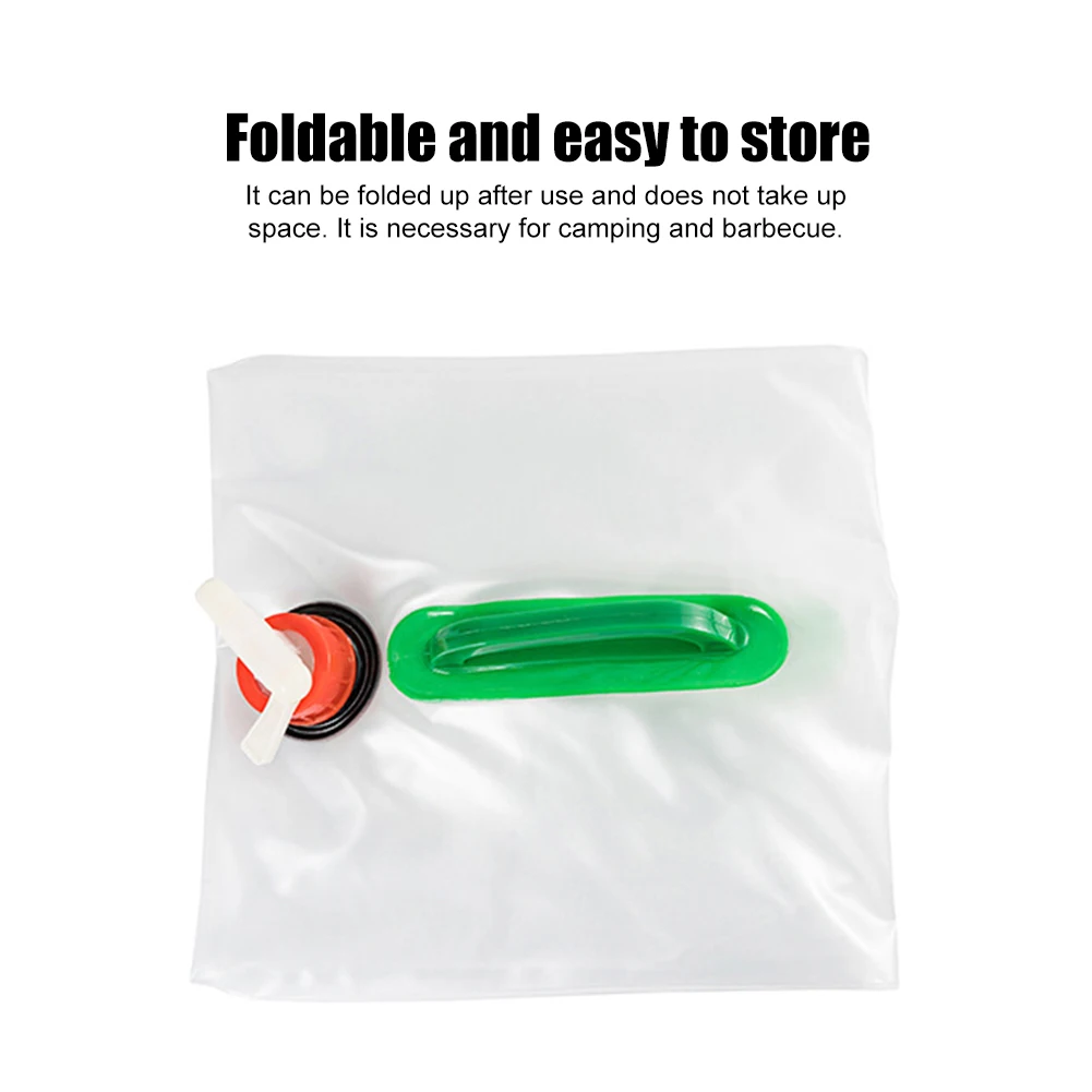 Outdoor 5L/10L/15L/20L Folding Water Bag Large Capacity Portable Water Container Kettle Plastic Bucket Camping Equipment Supplie folding bucket water bucket water storage bag