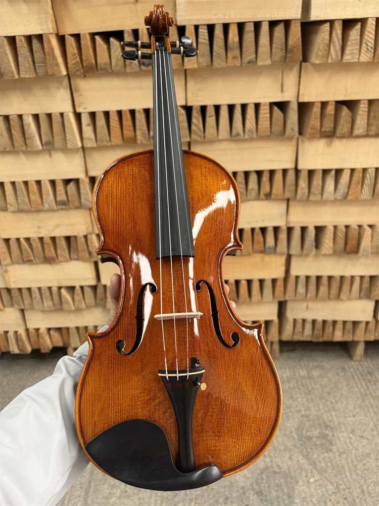 ACTUAL PHOTO Beautiful Bird-eye Wood Hand Crafted Cкрипка 4/4 كمان Fiddle Free Violin Case Bow violin accessories