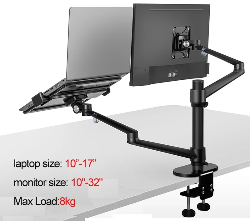 Эргономичная Алюминиевая Подставка для ноутбука 10-17 дюймов многофункциональный