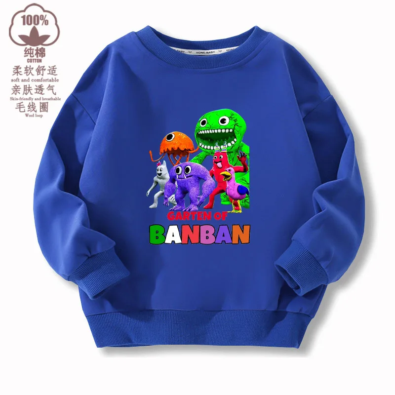 

Spring and Autumn Garten of Banban Plush Banban Garden Game Fashion Peripheral Thin Children's Sweatshirt Top Fashion