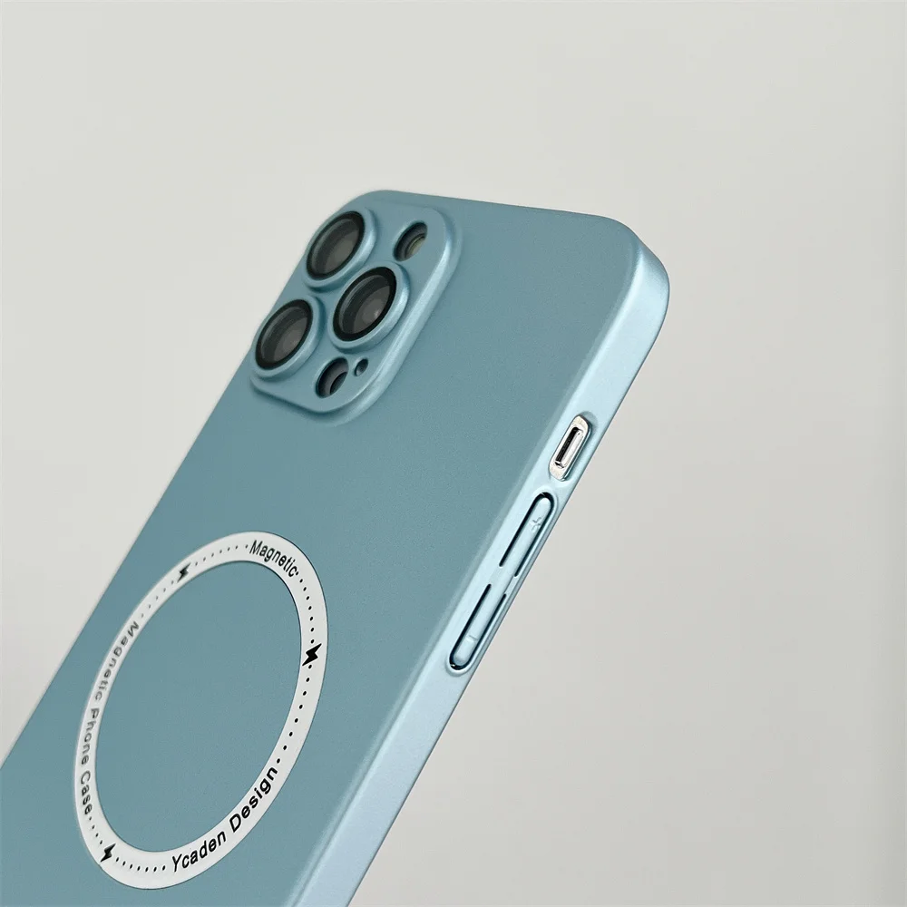 Slim Magnetic For Magsafe Wireless Charge Phone Case For iPhone 13 12 11 Pro Max Shockproof Armor Matte Camera Protection Cover iphone se waterproof case