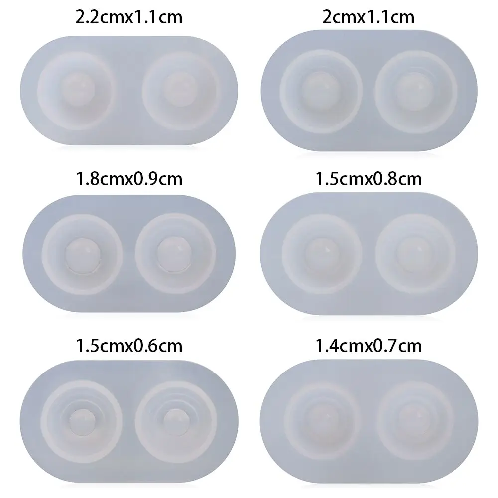 Silicone Doll Eyes Mold Half Round Eyeballs for DIY Accessories