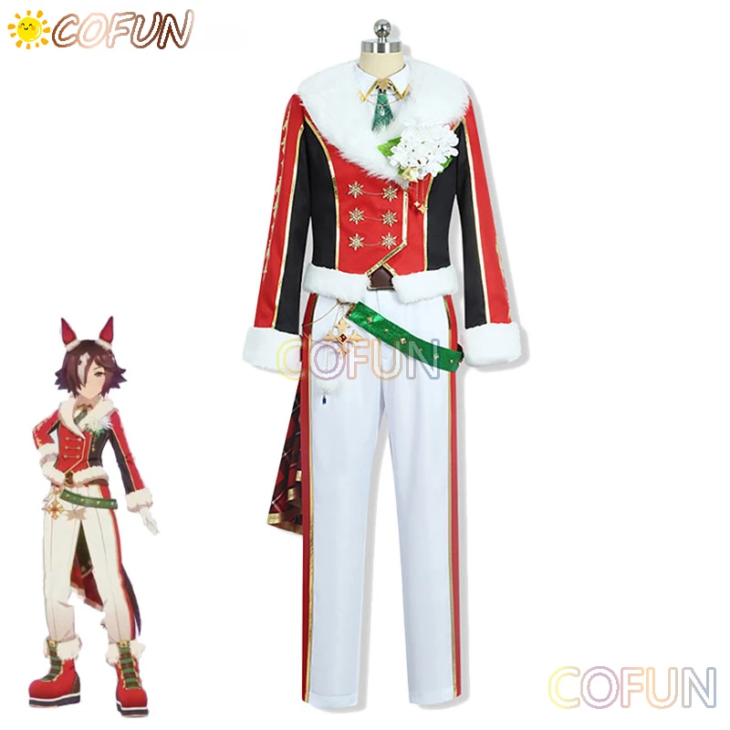 

COFUN [Customized] Game Pretty Derby Christmas Event Vodka Cosplay Costume Women Party Suit Top Pants Halloween Carnival Uniform