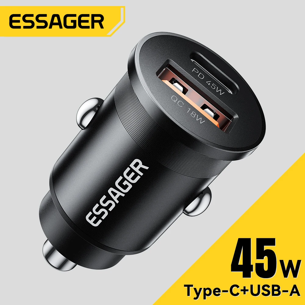 45W Car Charger PD QC 3.0 PPS USB Type C Fast Charging for iPhone 16 15 14 13 Samsung Xiaomi Huawei Mobile Phone Charger phone charger car charger car phone charger