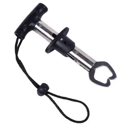 Stainless Steel Fish Grip with T Knob - Premium Fishing Controller & Lure Pliers (15cm Knob)