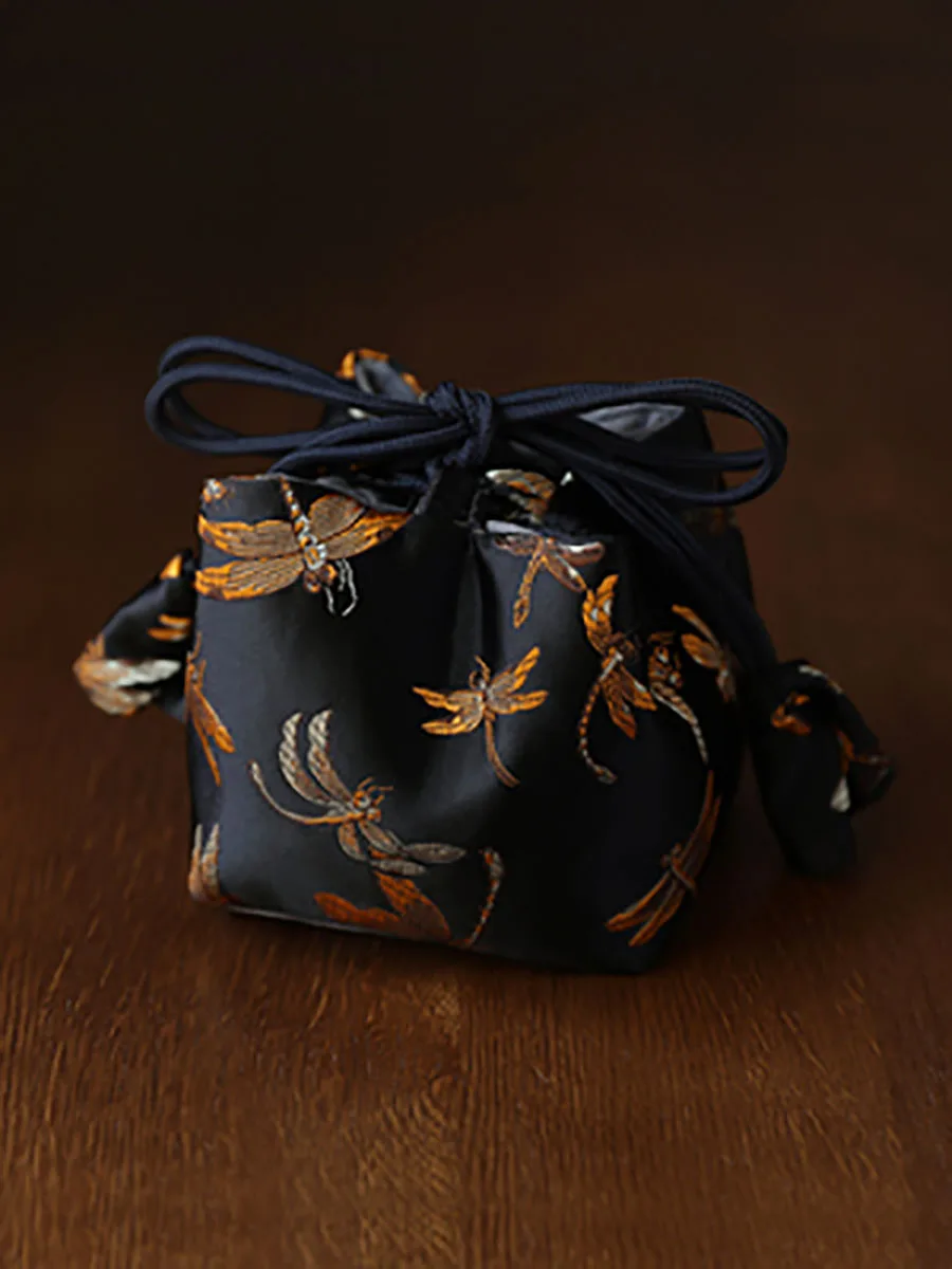 Weaving brocade thickened silk to store travel bag, tea pot, tea cup, tea set, tea pot, cloth bag