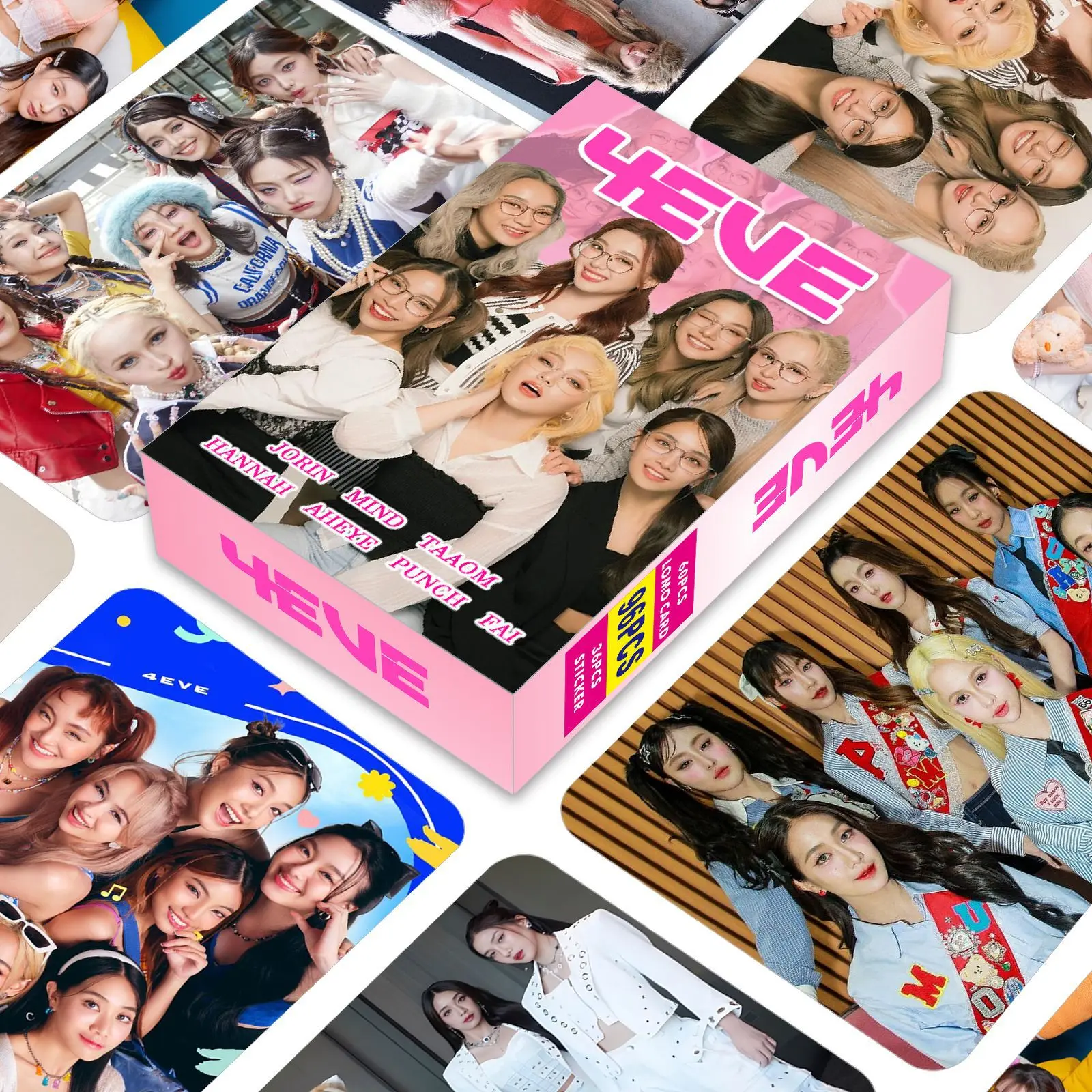 96 Pcs/Set Girl Group 4EVE Laser Lomo Card Thai Star Jorin, Mind