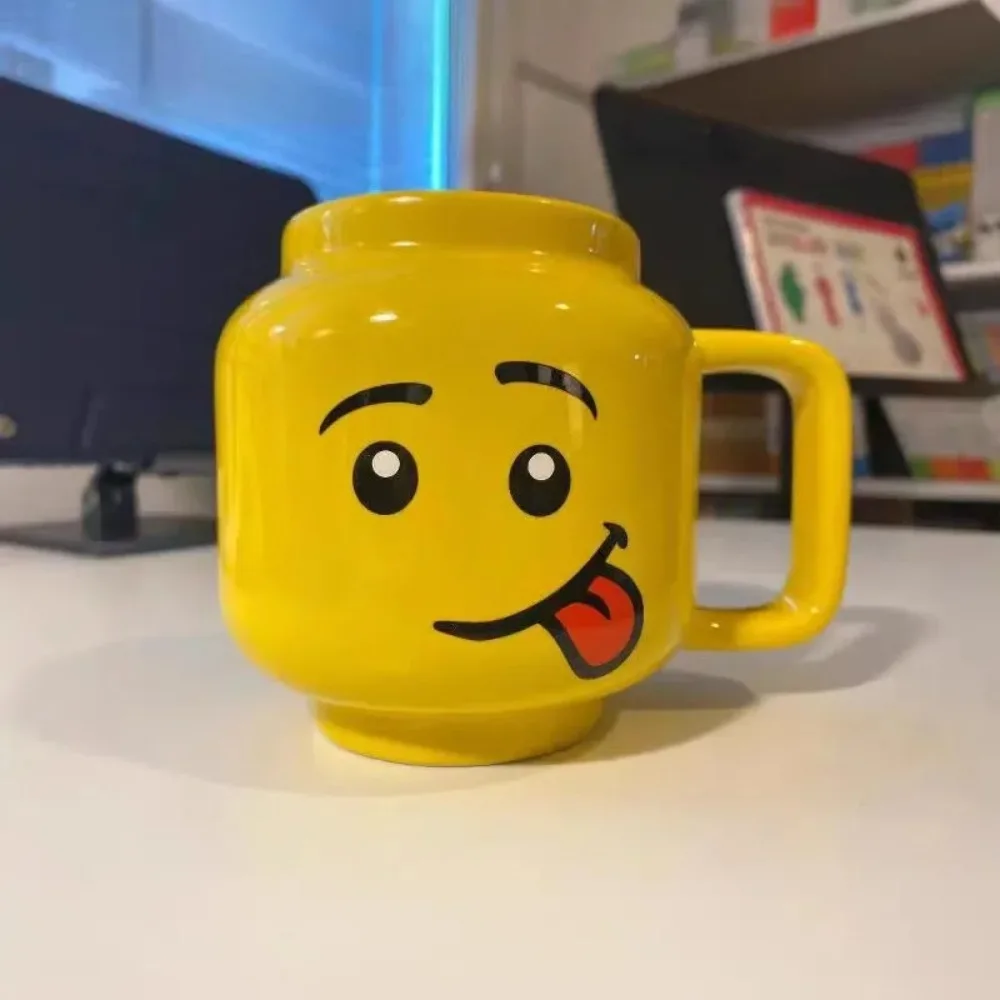 250ML Ceramic Coffee Mug with Cartoon Smile Design for Tea Milk Water Breakfast Home Use Drinking Cup Kitchen Gift
