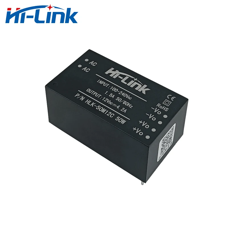 AC/DC HLK-50M12C/50M15C/50M24C 220V 5V/9V/12V/15V/18V/20V/24V 50W 스텝다운 미니 전원 공급 장치 모듈 컨버터 50M05C 50M09C