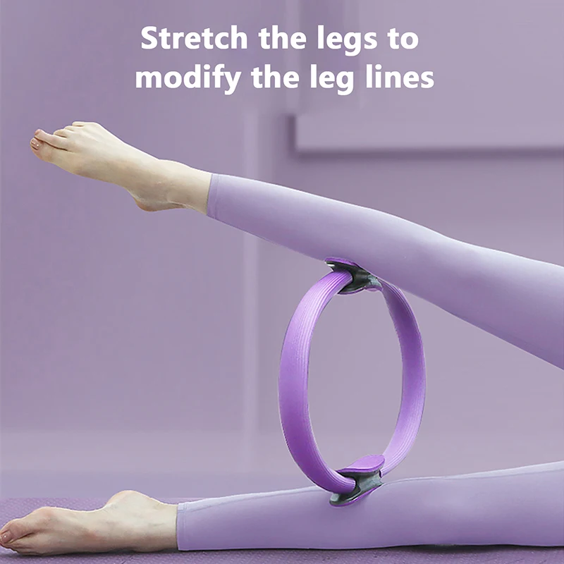 Description Picture 6 of item38CM Yoga Fitness Ring Circle Pilates Women Girl Exercise Home Resistance Elasticity Yoga Ring Circle Gym  Pilates Accessories