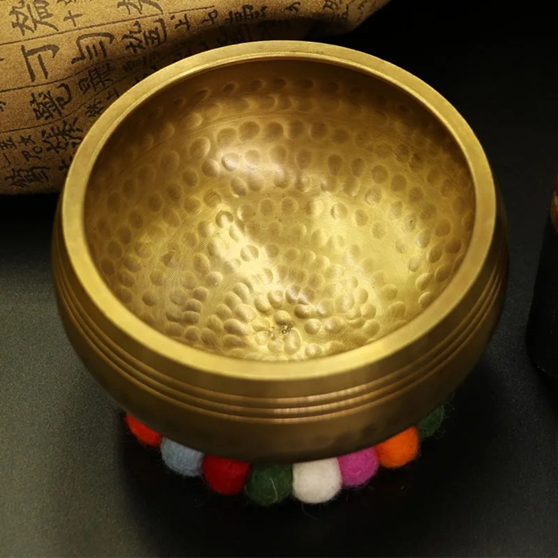 

Nepal Singing Bowl Handmade Sound Healing Therapy Instruments Tibetan Singing Bowls Meditation Massage Yoga Chakra Accessories