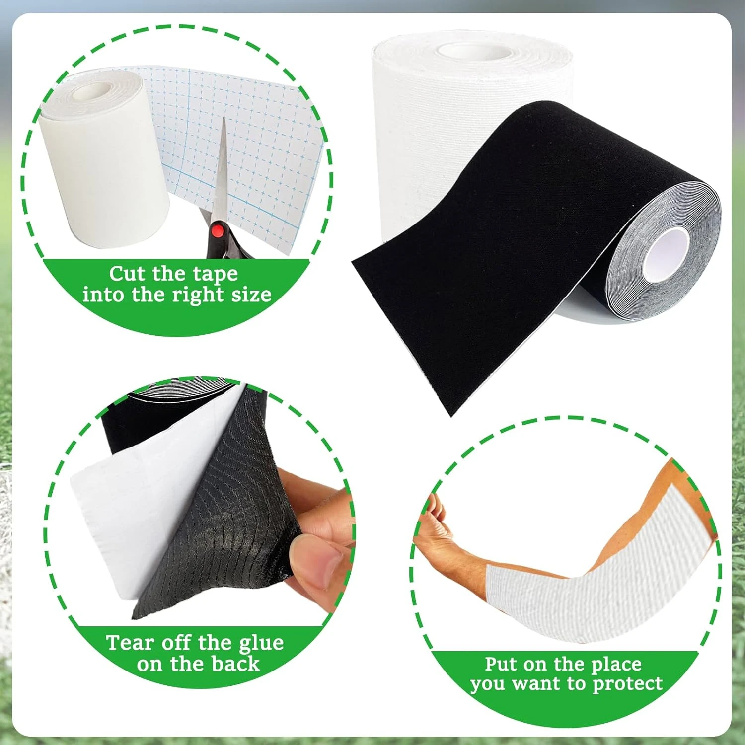 Extra Wide Football Turf Tape 5