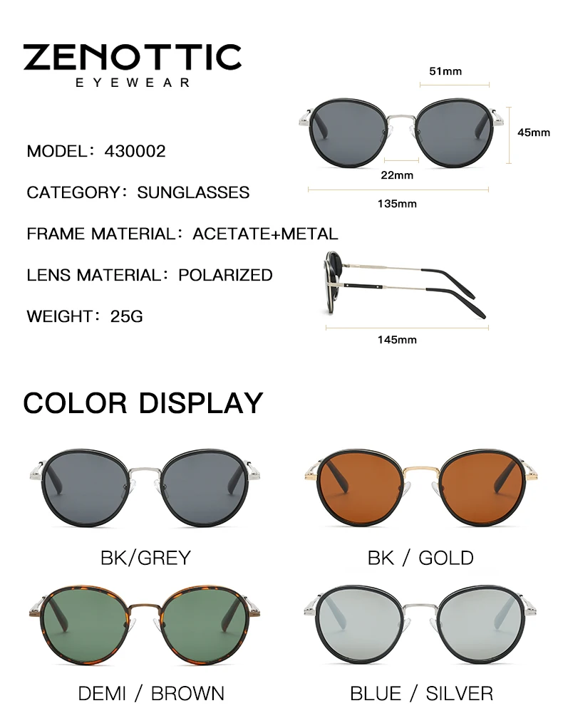 ZENOTTIC ������ ������ũ ���۶�, ��Ƽ�� ���� ���� �̷� ���۶�, ������ �״� UV400