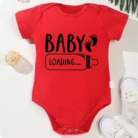 Baby Loading...Pregnancy Announcement Onesie Cotton Fine Gift Newborn Clothes Aesthetic Popular Cute Infant Boy and Girl Romper 2