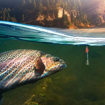 5-20PCS Luminous Artificial Squid Hook Horizontal Prawn Hook 70mm Wood Shrimp Cuttlefish Hard Bait for Cuttlefish Sea Fishing 6