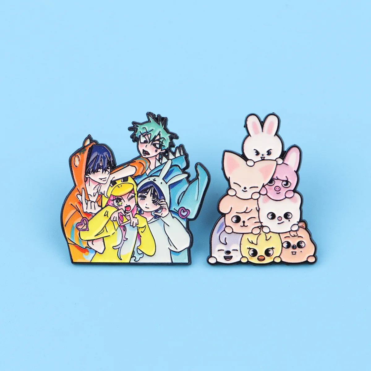 Coole Jungen Emaille Kiefern Niedliche Cartoon Tiere Brosche Metall Pins Abzeichen auf Rucksack Kleidung Zubehör Mode Anime Schmuck Geschenke – Detail 5