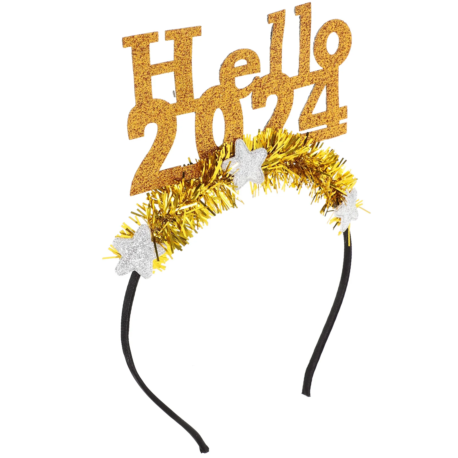 

New Year Theme Headband Creative 2024 Headband Festival Hair Clasp for Women