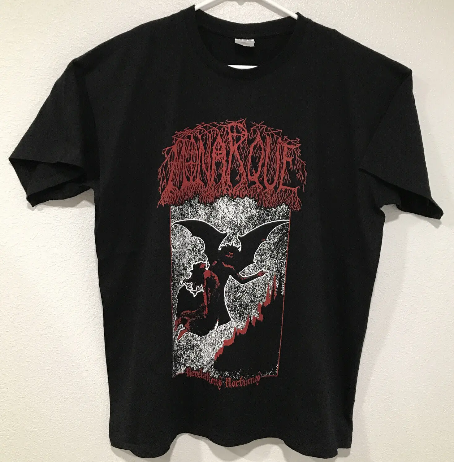 Camicia Monarque Mens Xl Black Metal Rivelazione Nocturnes Maniche Lunghe