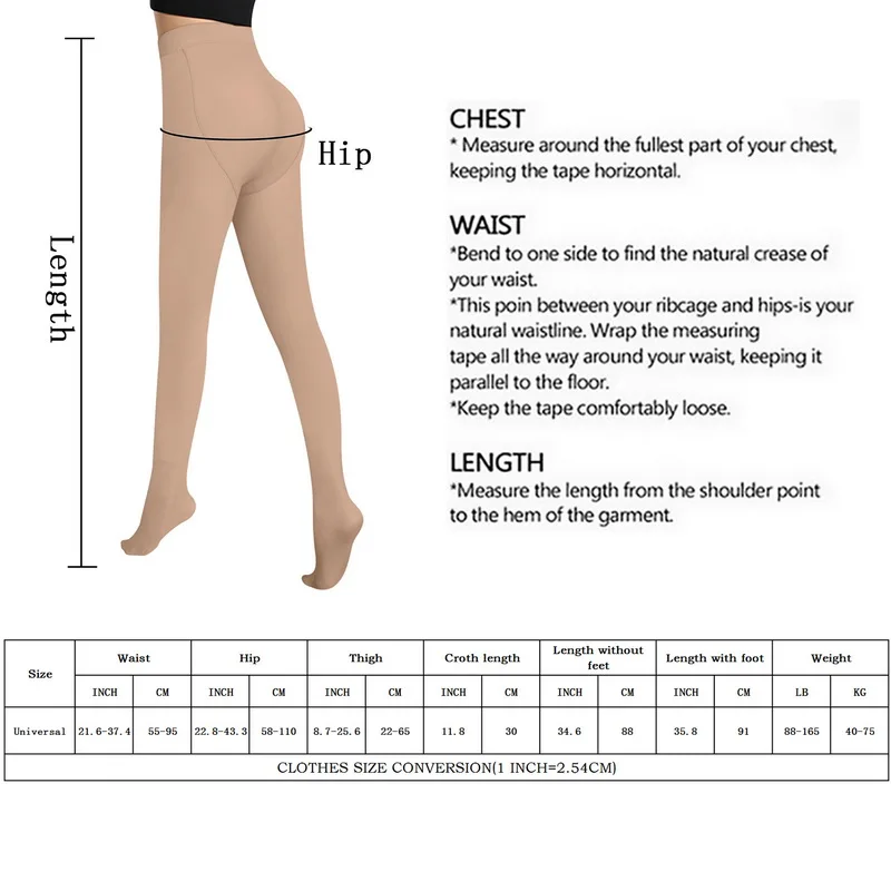 UISLII Fleece Lined Tights Women, Warm Pantyhose leggings Women,Fake  Translucent Thermal Skin Colored Tights for Winter at  Women’s  Clothing