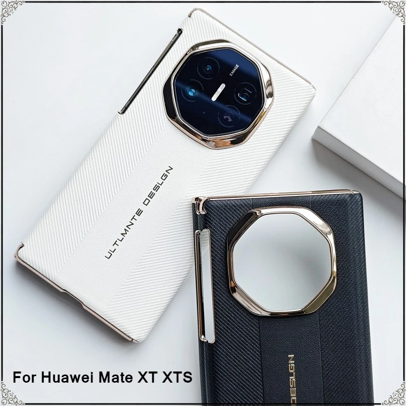 Luxury Stripe Textured PU Leather + PC Anti-Slip Ultra-thin Phone Case