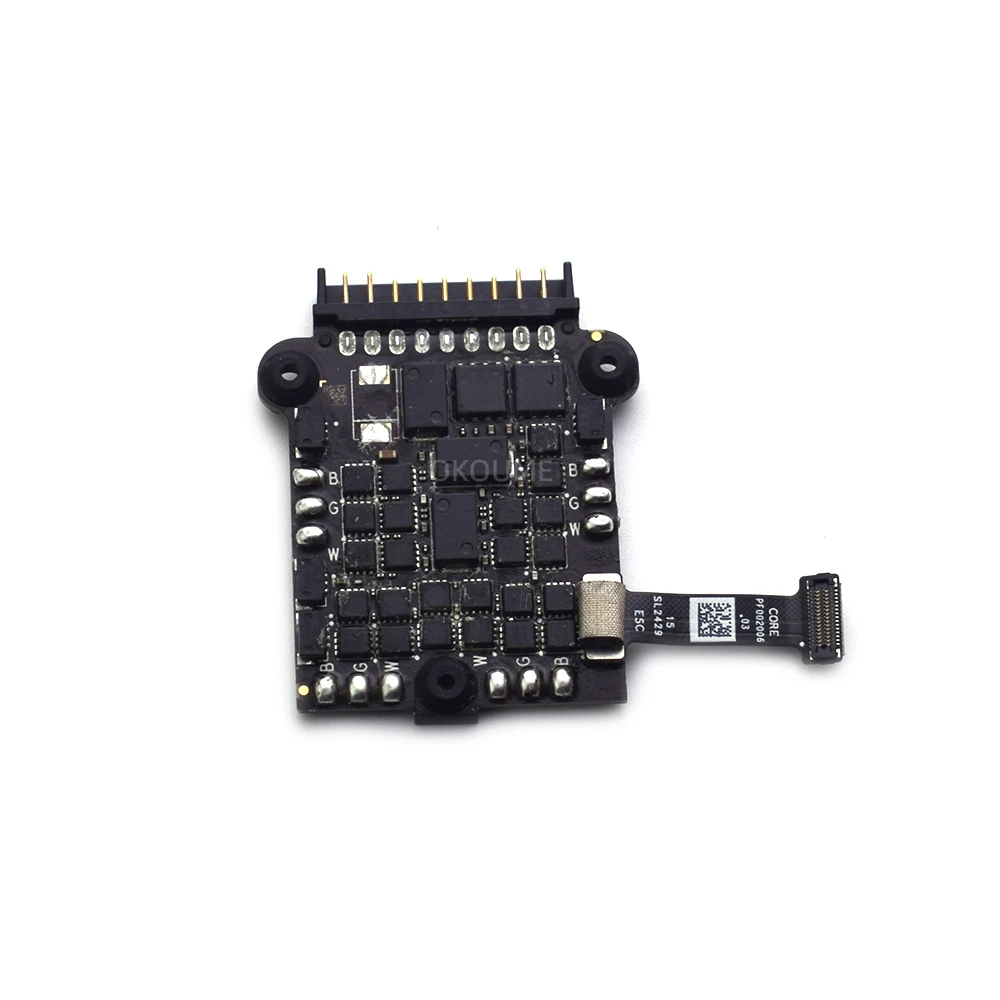 Carte électronique ESC pour DJI Air 3S posée sur fond blanc, câble détaché visible, Achetez Carte ESC Originale pour DJI Air 3S.
