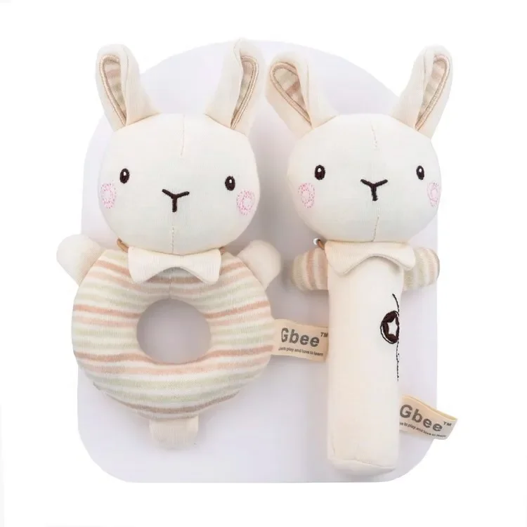 Baby Rattles Soft Cartoon Cute Plush Animal Rattles Toys Child Educational Handbells Soft Toddler Baby Comfort Toys игрушки для 5