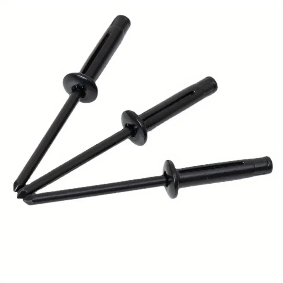 50pcs Aluminium Trifold Blind Rivets Black PaintedPop Bulb Blind Rivet Structural Rivets Fasteher Fixing Home Decor DIY Hardware rivets and fasteners rivets and screws