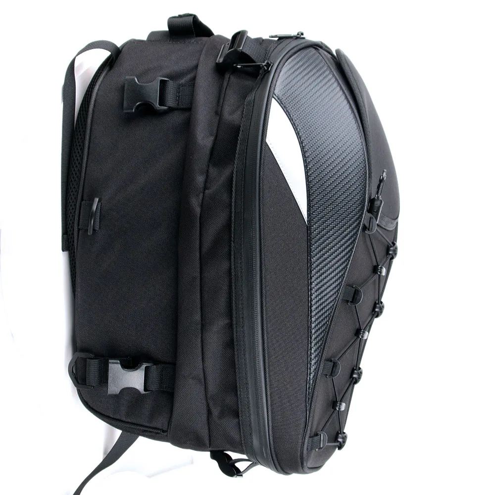 

Motorcycle Bag for Men Waterproof Motobike Tail Bag Saddlebags Multi-functional And Mounting Durable Rear Bag Biker Backpack